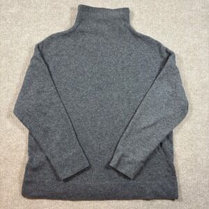 James Perse Gray Mock Neck Wool Blend Sweater Women's Size 3/Large EUC